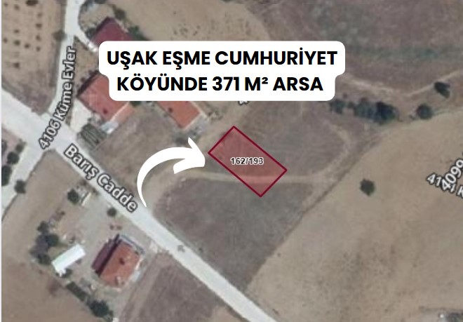 UŞAK EŞME CUMHURİYET KÖYÜNDE 371 M² ARSA  - UŞAK EŞME fotoğraf 7
